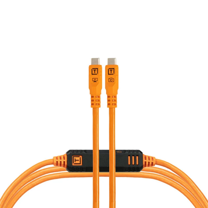 Ensemble Plaque à Serrure LeverLock & Câble Optima Droit à Droit avec Attaches de câble 15pi Orange