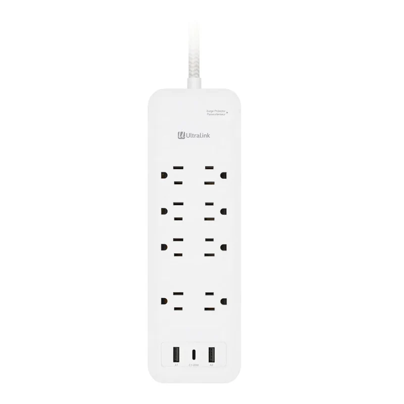 Multiprise avec 8 Prises AC, 2 USB-A et 1 USB-C 4PI