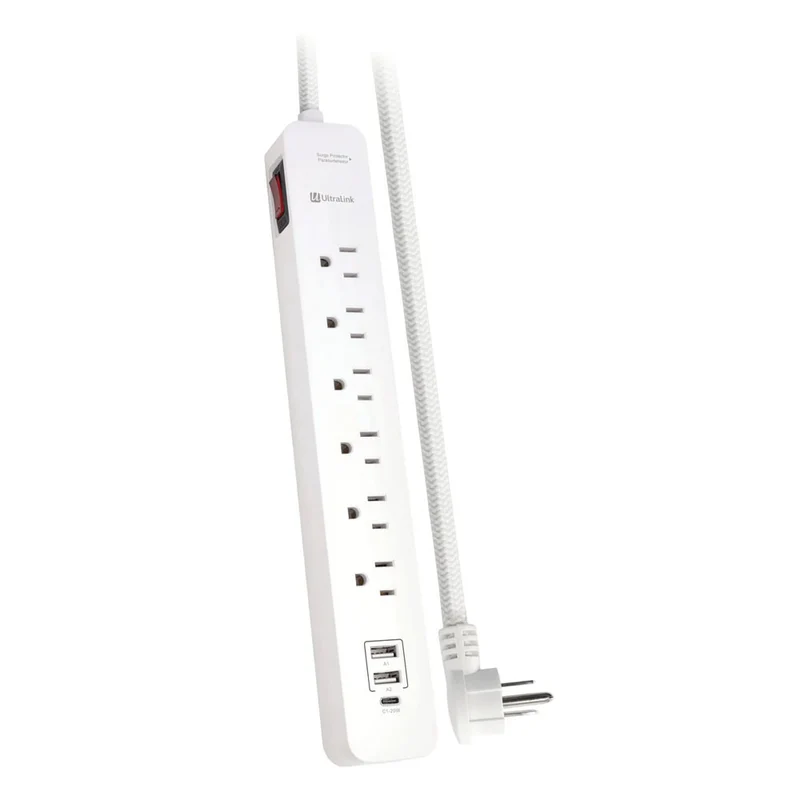 Multiprise avec 6 Prises AC, 2 USB-A et 1 USB-C 4PI