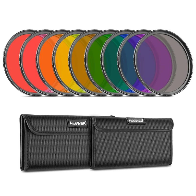 Ensemble 9 Filtres de couleur 67mm