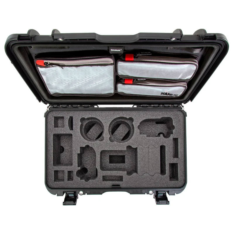 Valise Rigide à roulettes Nanuk 935 avec Organisateur de couvercle pour 2 Boitiers