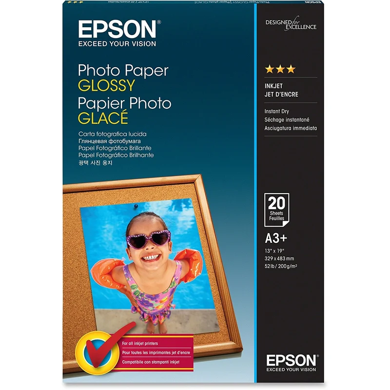 Papier Photo Glacé 13x19po (20 Feuilles)