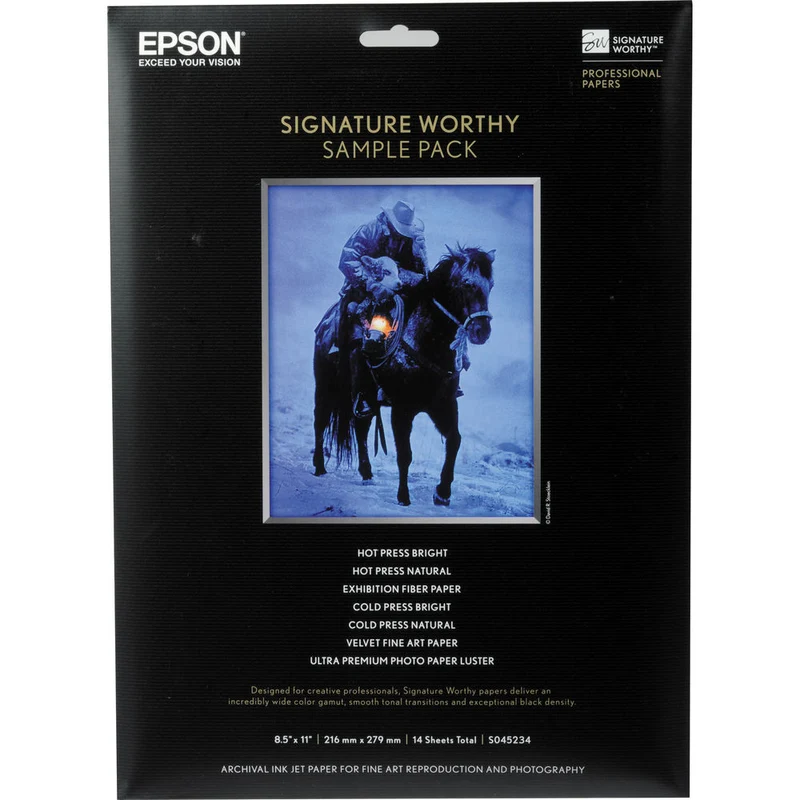 Papier Signature Worthy Ensemble d'Échantillons 8.5 x 11 (14 Feuilles)