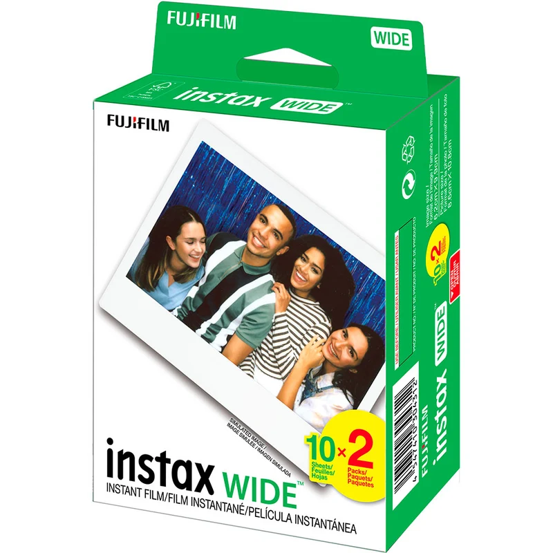 Film Instantané Instax Wide (2 Paquets de 10 Feuilles)