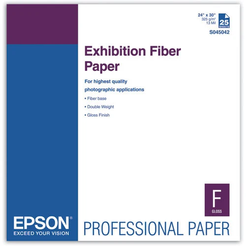 Papier Fibre Exposition 24x30po (25 Feuilles)