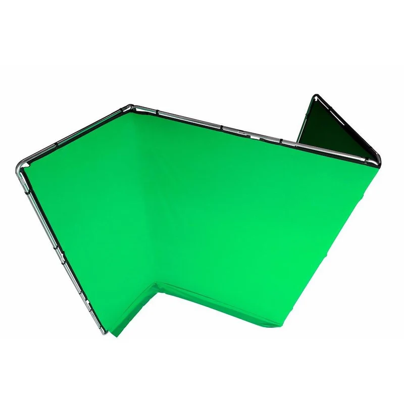 Fond de Scène Chroma Key Vert avec Cadre en aluminium (4 x 2.9m)
