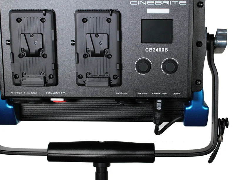 Cinebrite 2400 Lumière Bicolore LED avec Monture V pour pile