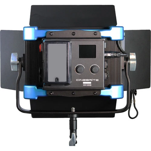 Cinebrite 1200 Ensemble 3 Lumières Bicolore LED à Monture V pour pile