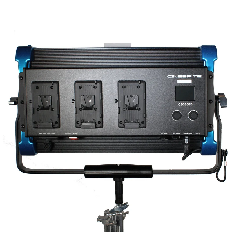 Cinebrite 3600 Lumière Bicolore LED avec Monture V pour pile