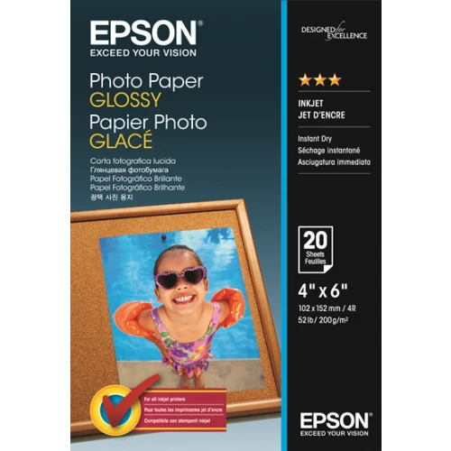 Papier Photo Glacé 4x6po (100 Feuilles)