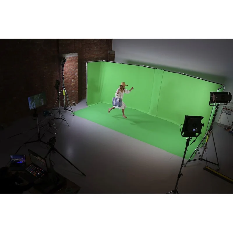 Fond/Plancher Vinyle Vert Chroma Key 2.75 x 6m