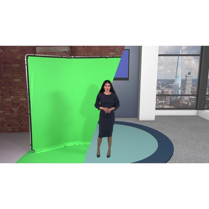 Vinyle pour plancher Vert Chroma Key 1.37 x 4m