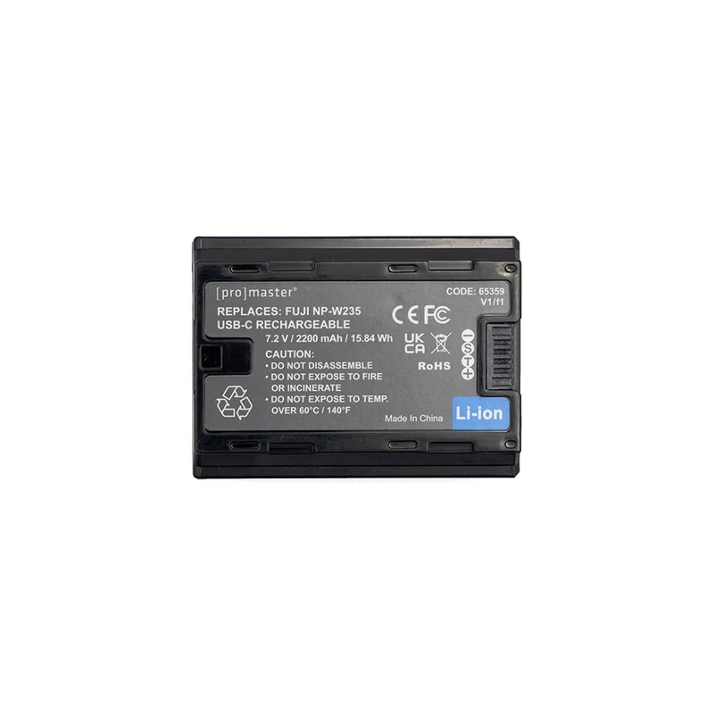 Pile Fujifilm NP-W235 avec port USB-C