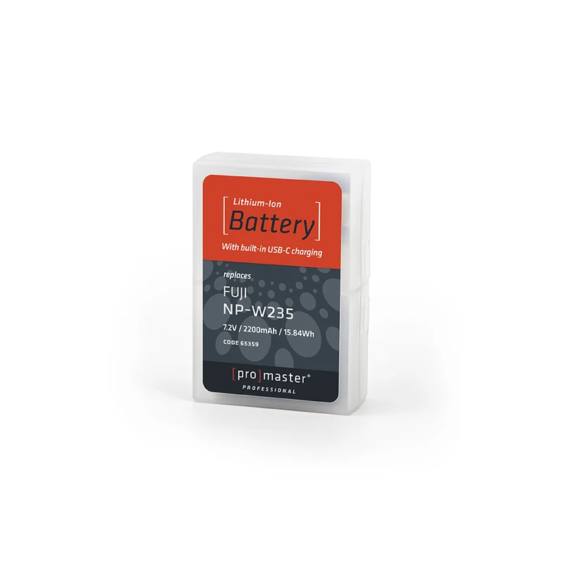 Pile Fujifilm NP-W235 avec port USB-C