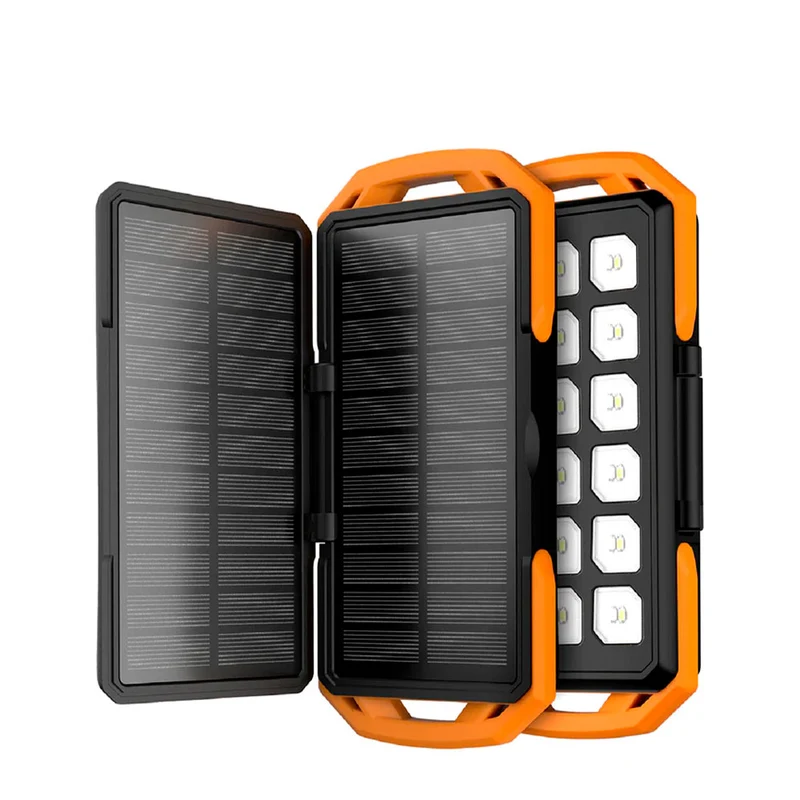 Chargeur Portable avec Panneau Solaire Double 10000 mAh