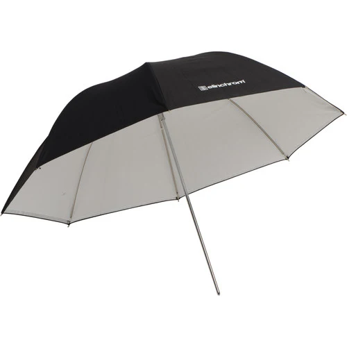 Parapluie Peu Profond Blanc/Translucide (41po)