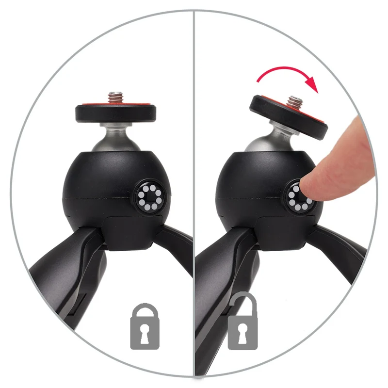 Mini Trépied HandyPod 2 avec support Téléphone GripTight 360 (Noir)