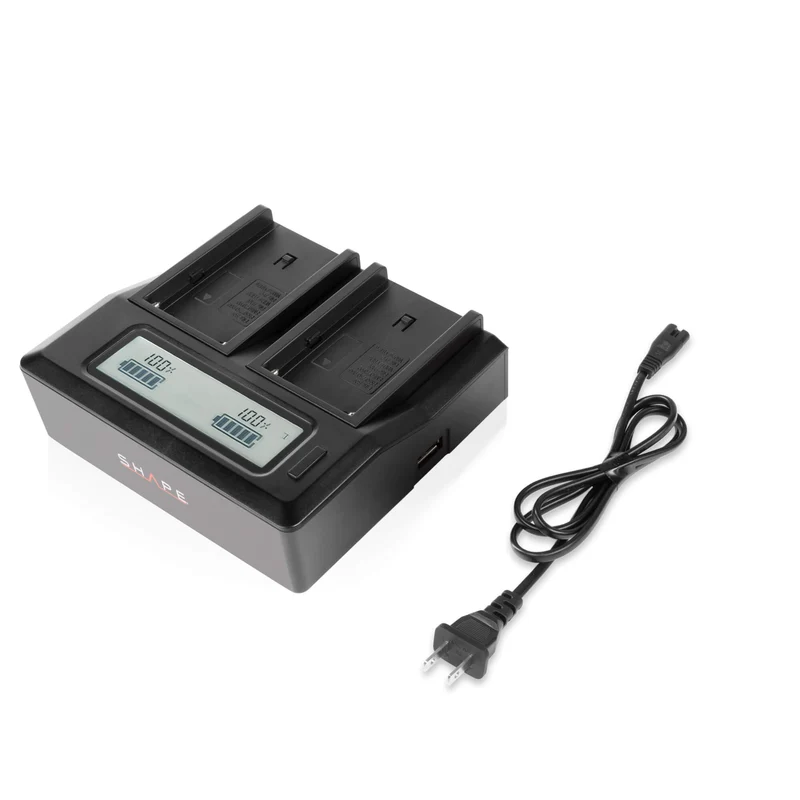 Chargeur double NP-F avec écran LCD
