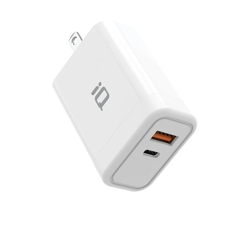 Chargeur mural double 1xUSB-A/1xUSB-C PD 45W