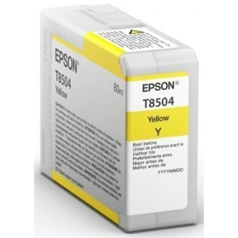 Cartouche d’Encre UltraChrome HD T850 Jaune (80 ml)