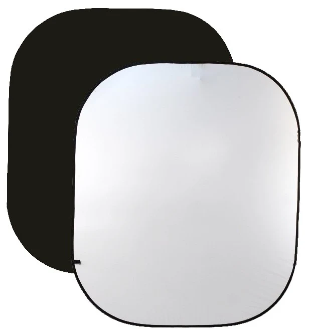 Fond de scène « pop up » double face 6 x 7pi (Noir/Blanc)