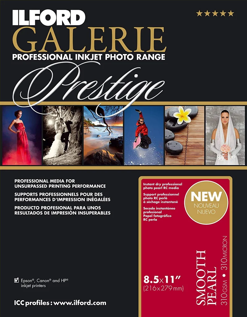 Papier Prestige Smooth Pearl 8.5x1po (250 Feuilles)