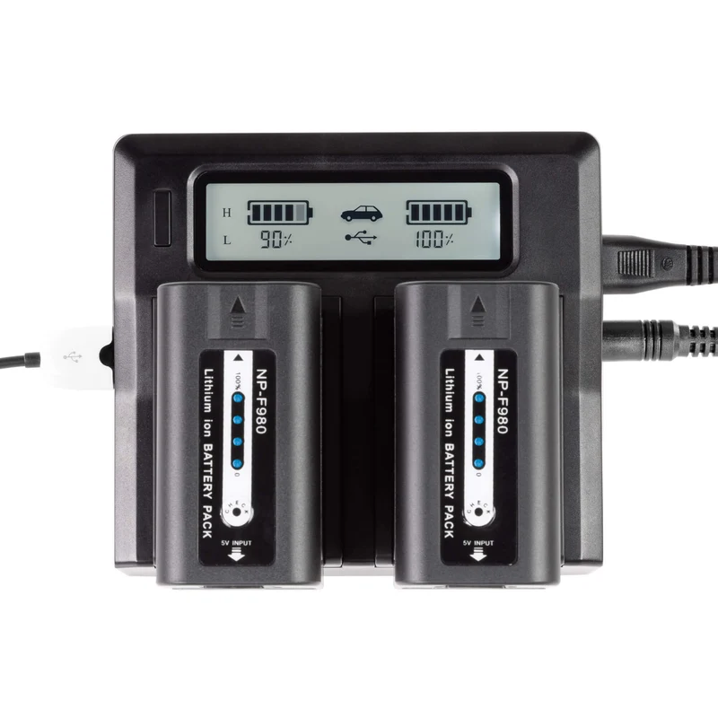 Chargeur double avec 2 piles BP-F980