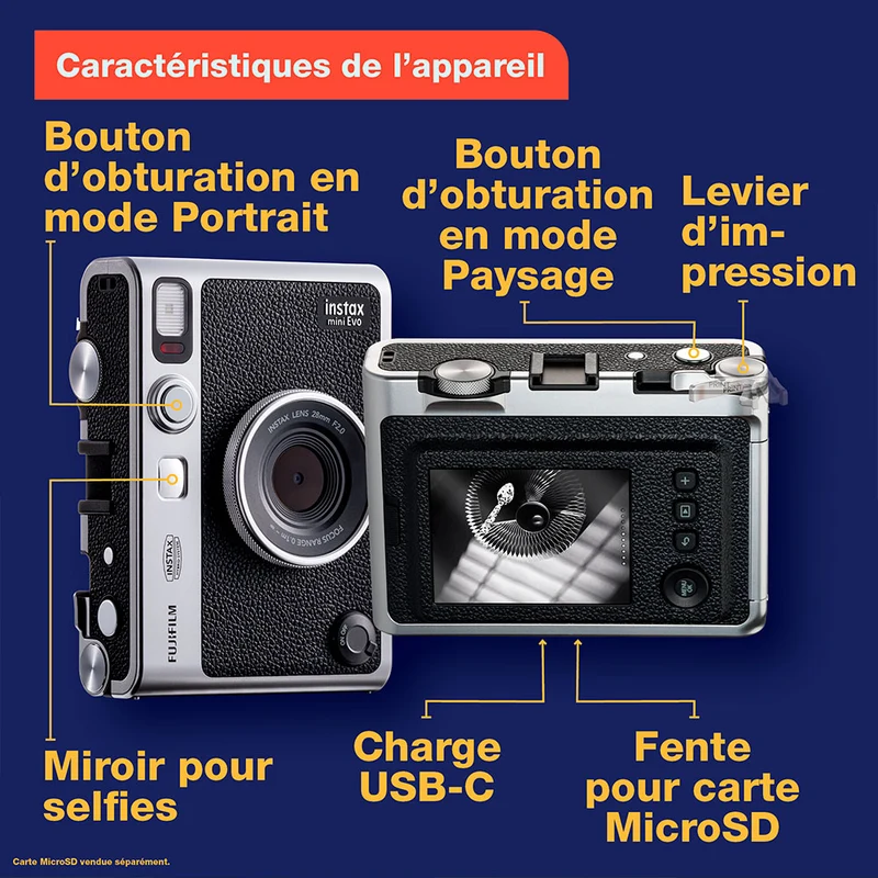 Instax Mini Evo (Noir)