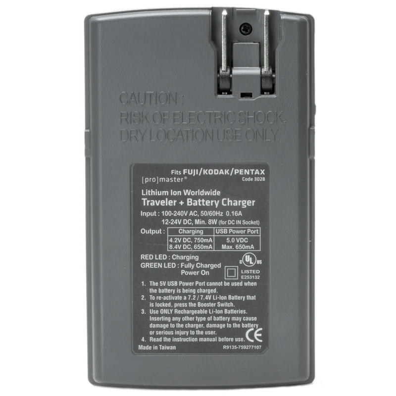 Chargeur Traveler+ pour Fuji/Kodak