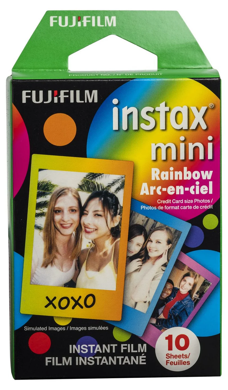 Film Instantané Instax Mini Arc-en-Ciel (10 Feuilles)