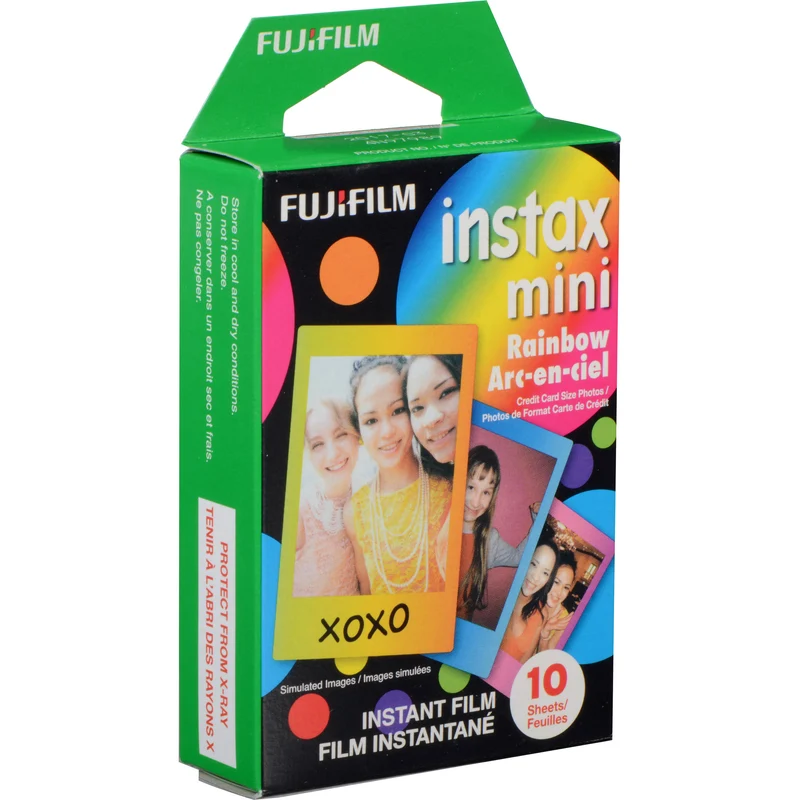 Film Instantané Instax Mini Arc-en-Ciel (10 Feuilles)