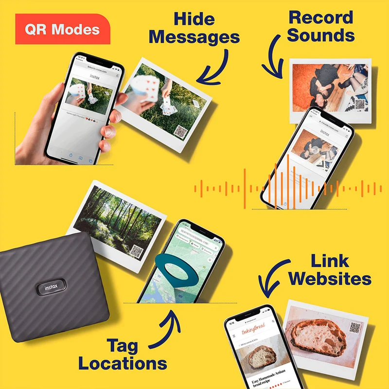 Imprimante Instax Wide Link (Gris Moka)