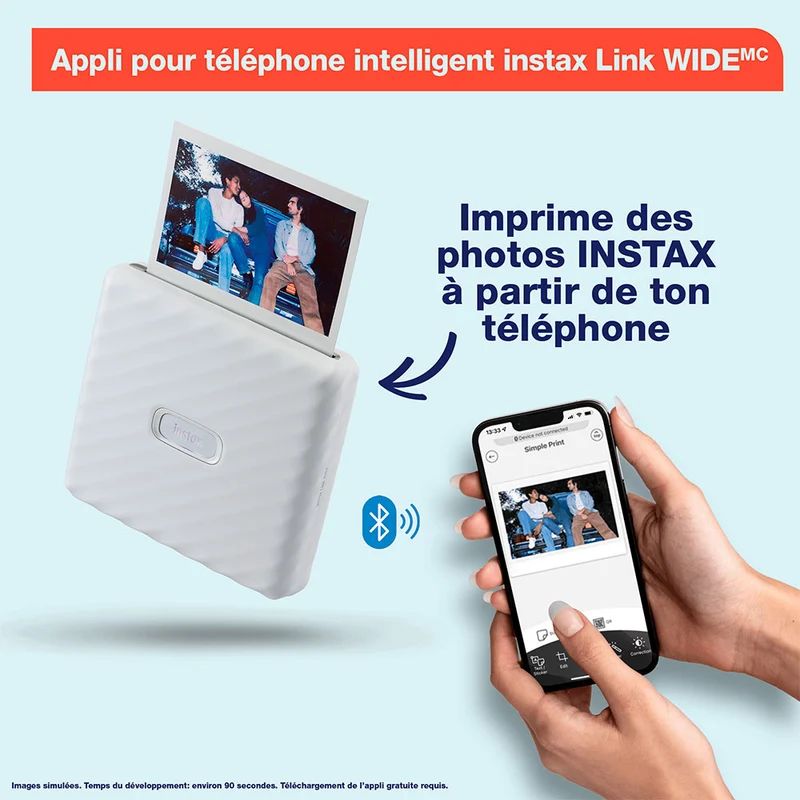 Imprimante Instax Wide Link (Gris Moka)