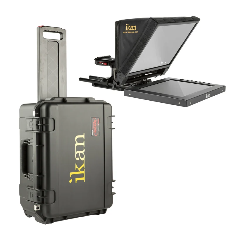 Téléprompteur PT1200 avec valise à roulette
