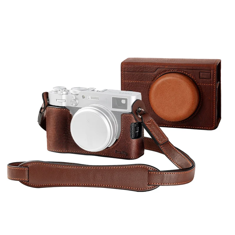 Étui en Cuir pour Fujifilm X100VI (Brun)