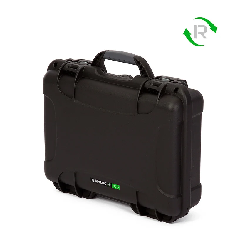 Valise Rigide Nanuk-R 910 résine recyclée sans mousse (Noir)