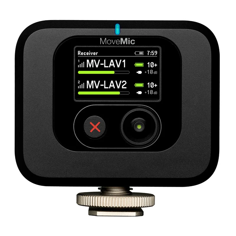 Microphone MoveMic + Étui de chargement (2 Microphones + Récepteur)