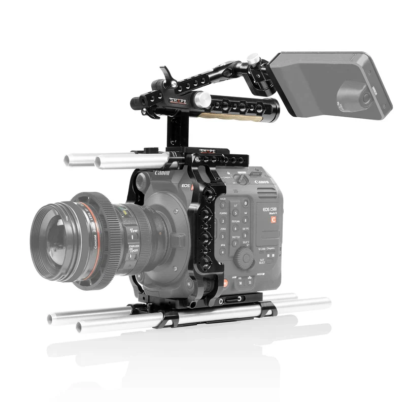 Cage avec Poignée et Support EVF pour Canon C500 Mark II, C300 Mark III