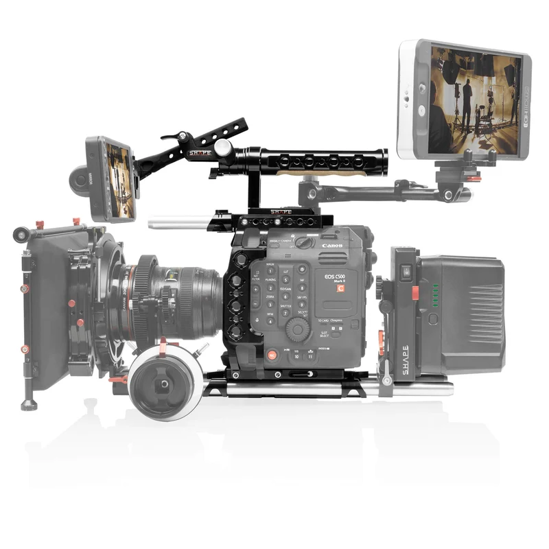Cage avec Poignée et Support EVF pour Canon C500 Mark II, C300 Mark III