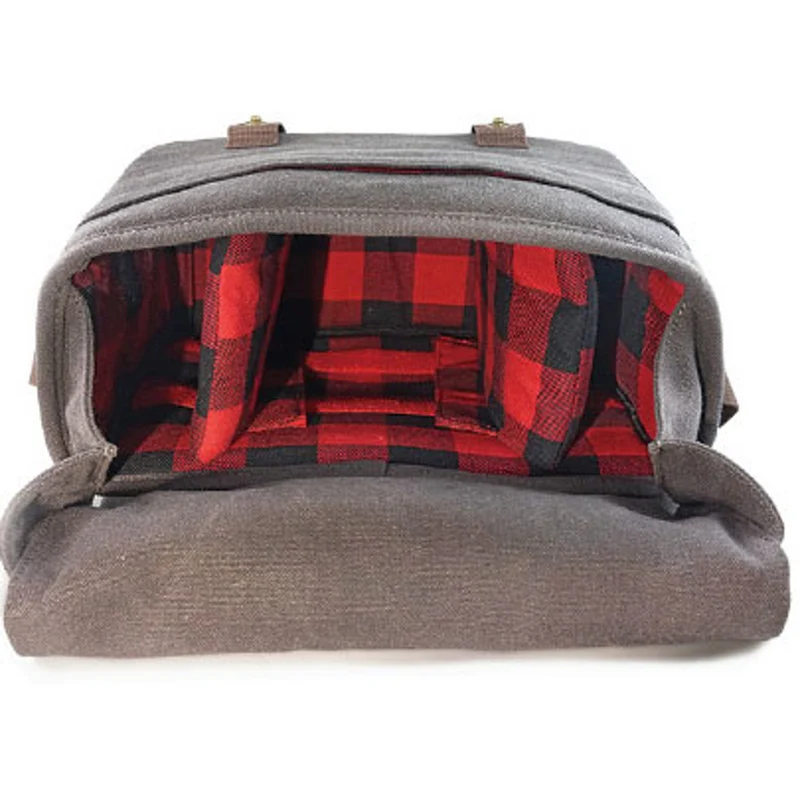 Grand Sac Messager pour DSLR Collection Flanelle (Gris)