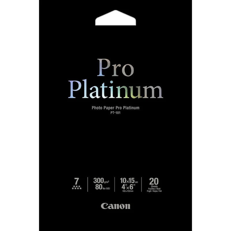Papier Photo Pro Platinum 4x6po (20 Feuilles)