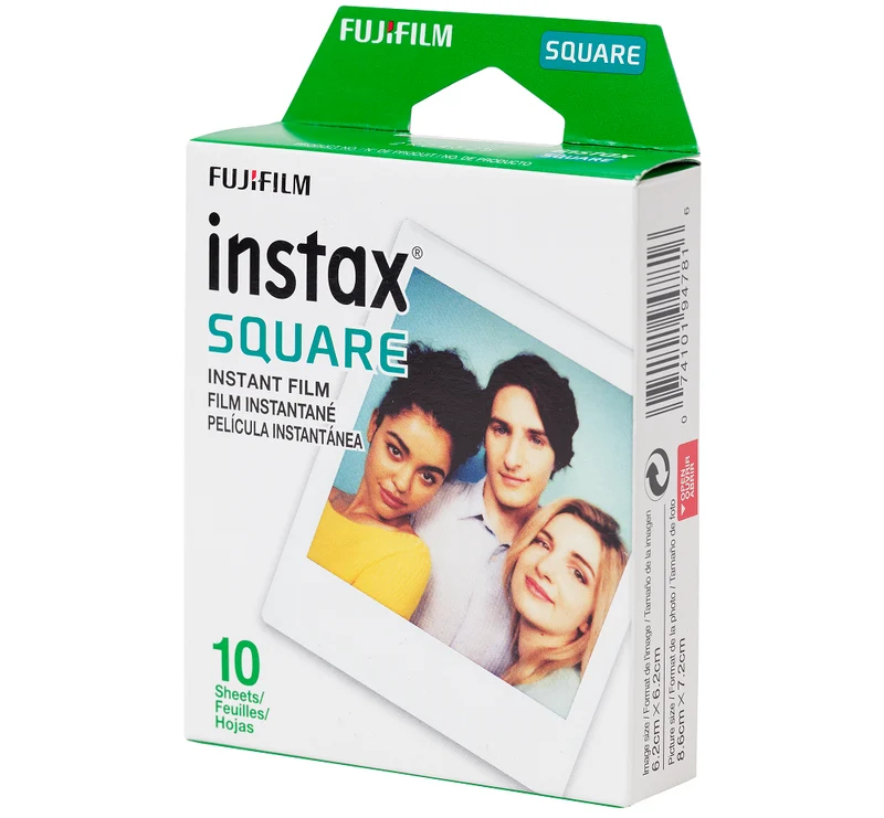 Film Instantané Instax Square (10 Feuilles)