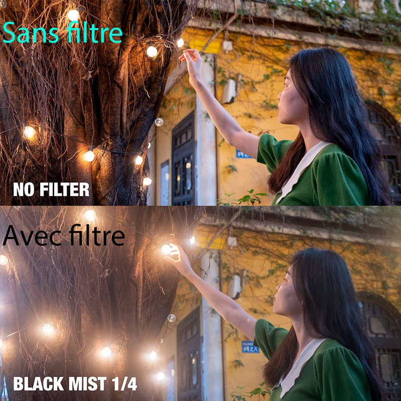 Filtre Brume Noire Black Mist 1/4 pour Fuji X100VI (Argent)