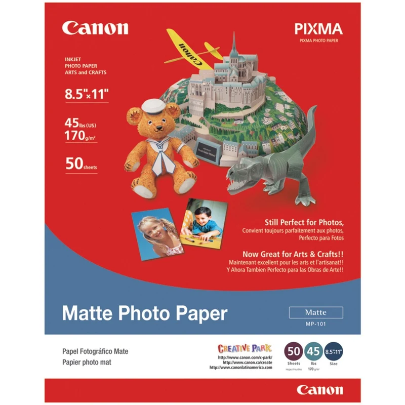 Papier Photo Mat 8.5x11po (50 Feuilles)