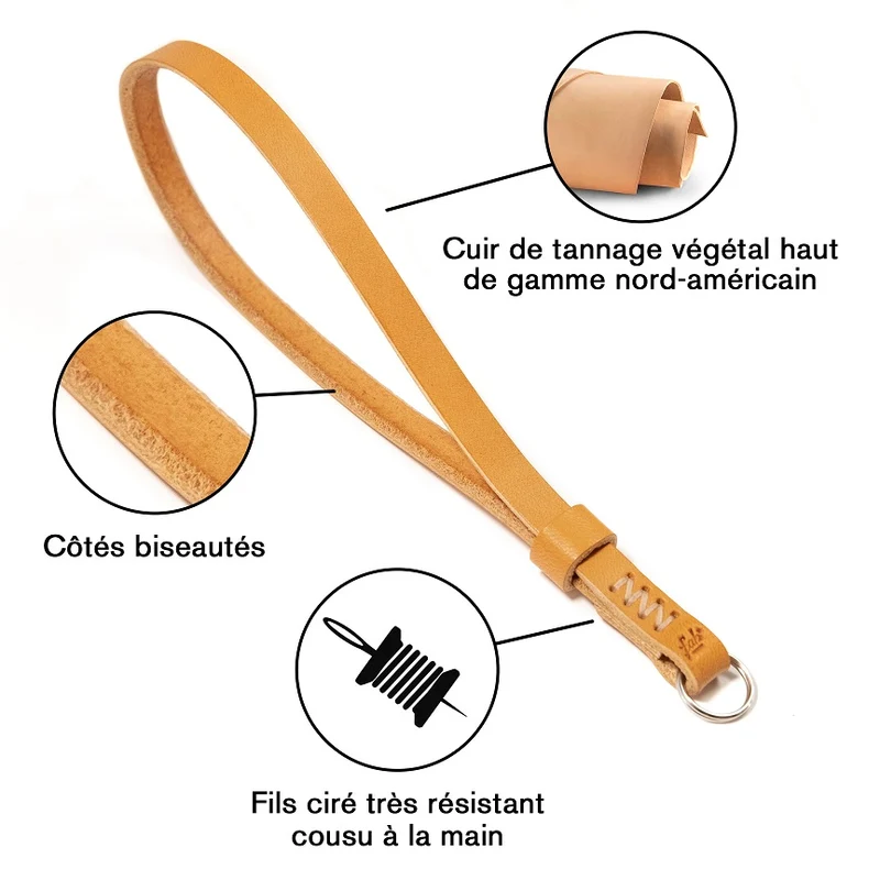 Courroie F2 pour Poignet (Cuir Tan)