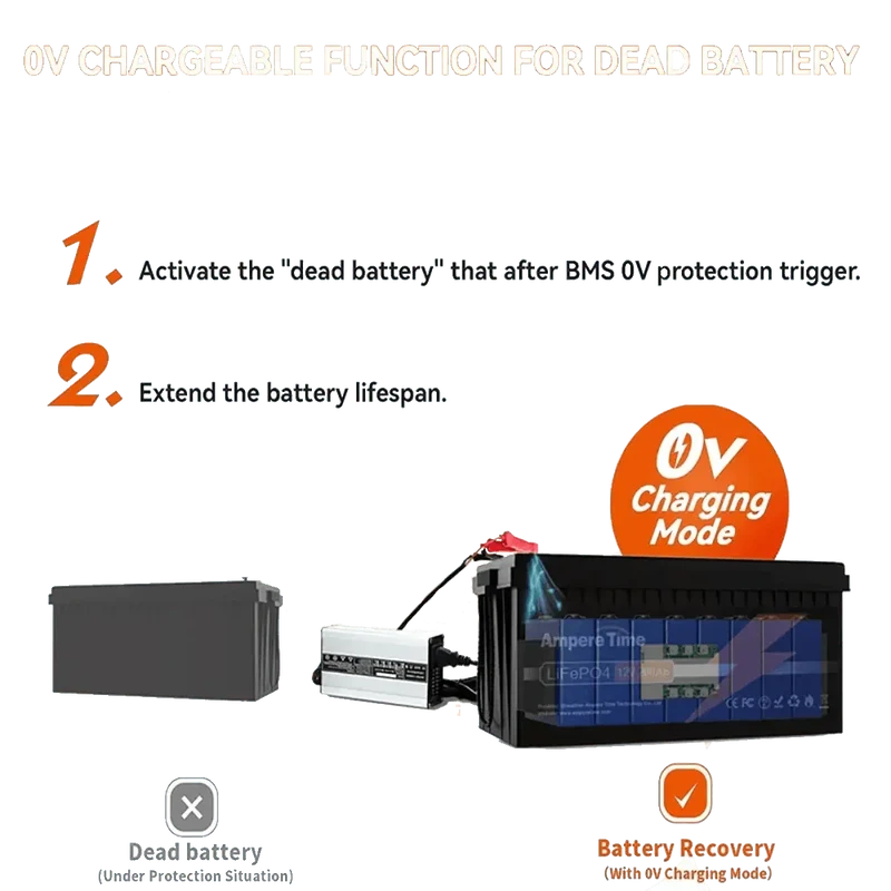Chargeur LiFePo4 pour batterie 12V 20A
